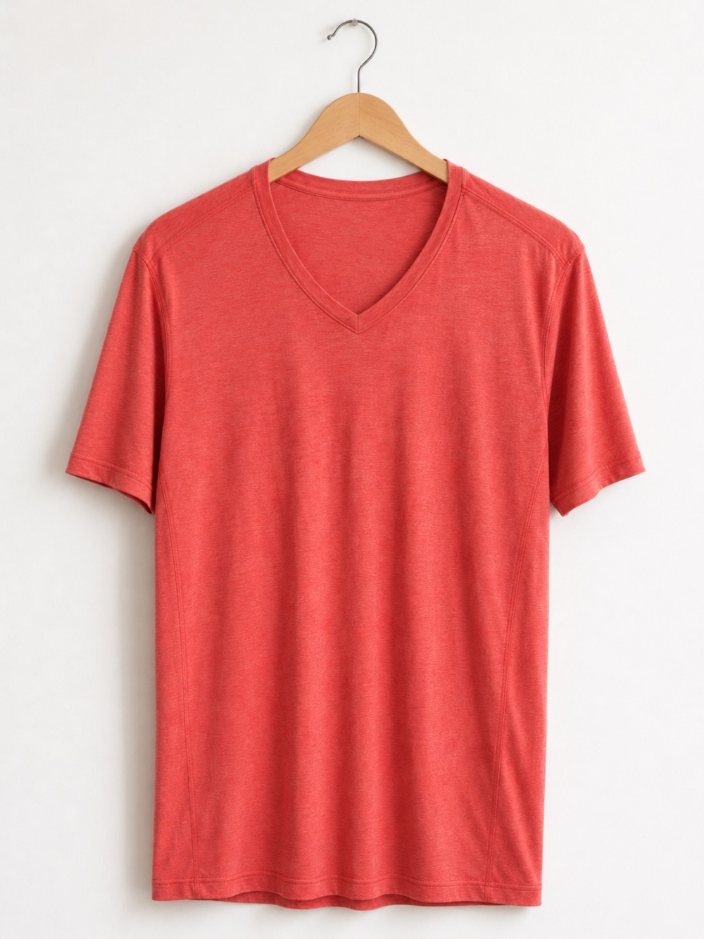 Men’s Lululemon Heathered Coral V-Neck Tee